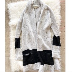 Long Wool Cardigan Sweater